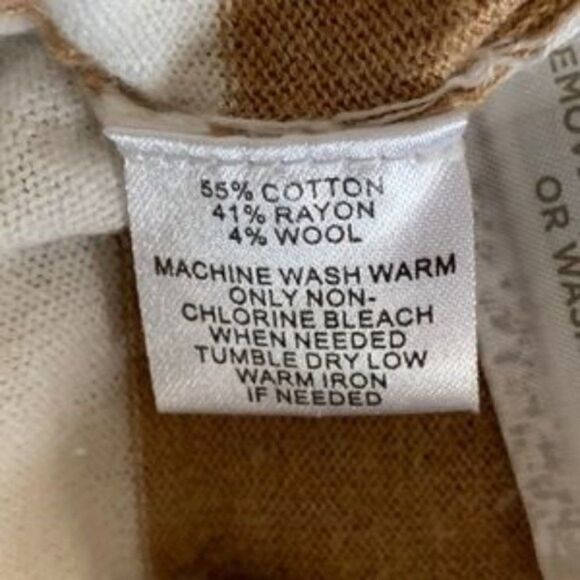 Ann Taylor Loft Brown/White Cardigan size XS - Picture 5 of 5